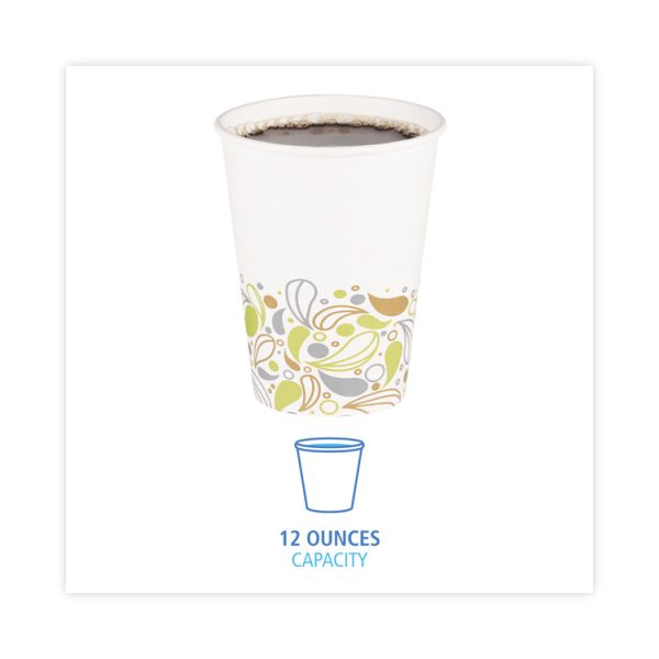 Deerfield Printed Paper Hot Cups, 12 Oz, 50 Cups/sleeve, 20 Sleeves/carton - Image 2