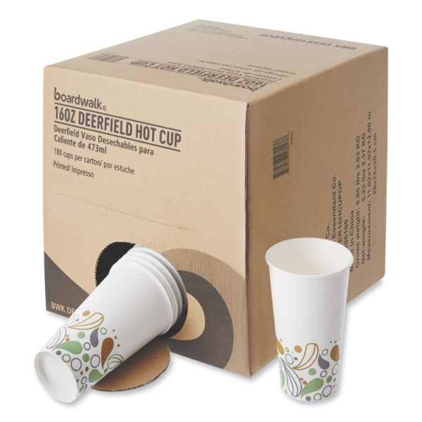 Deerfield Printed Paper Hot Cups, 16 Oz, 50 Cups/sleeve, 20 Sleeves/carton - Image 6