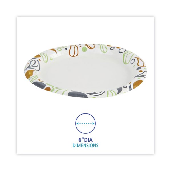 Deerfield Printed Paper Plates, 6" Dia, Coated/soak Proof, Multicolor, 250/pack, 4 Packs/carton - Image 4