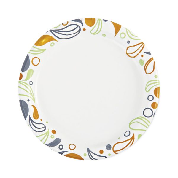 Deerfield Printed Paper Plates, 6" Dia, Coated/soak Proof, Multicolor, 250/pack, 4 Packs/carton - Image 2