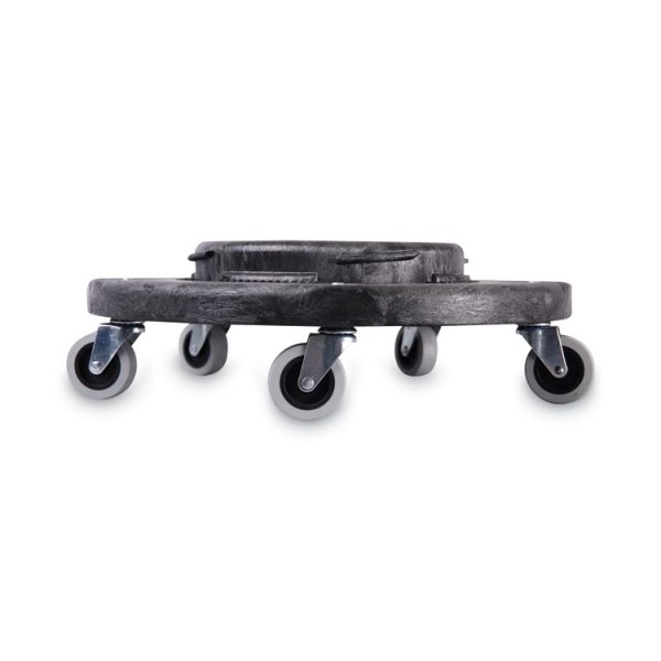 Refuse Container Utility Dolly, 300 lb Capacity, 18.25" Diameter, Gray - Image 3