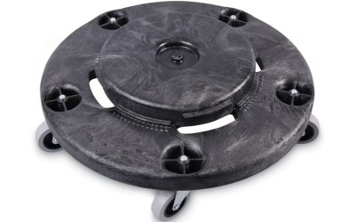 Refuse Container Utility Dolly, 300 lb Capacity, 18.25″ Diameter, Gray