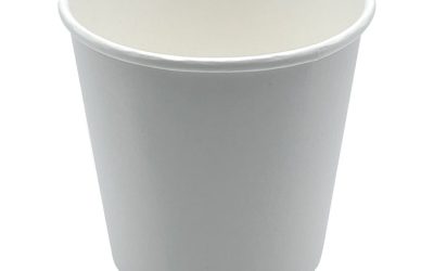 Paper Hot Cups, Double-Walled, 10 oz, White, 500/Carton