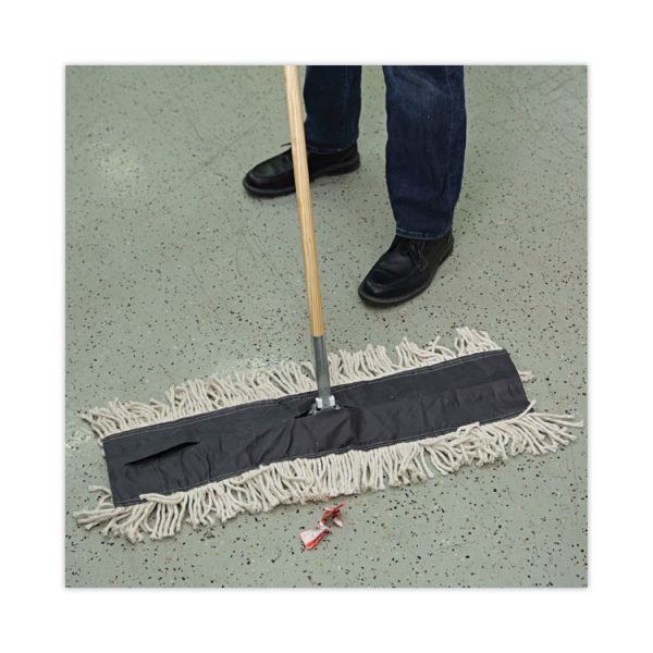 Flash Forty Disposable Dustmop, Cotton, 5", Natural - Image 5