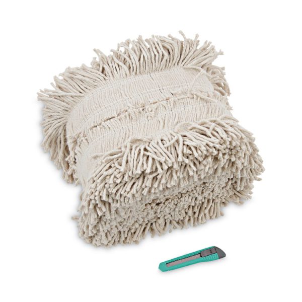 Flash Forty Disposable Dustmop, Cotton, 5", Natural - Image 6