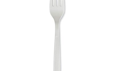 Heavyweight Polypropylene Cutlery, Fork, White, 1000/carton
