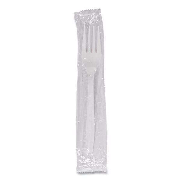 Heavyweight Wrapped Polypropylene Cutlery, Fork, White, 1,000/carton - Image 6