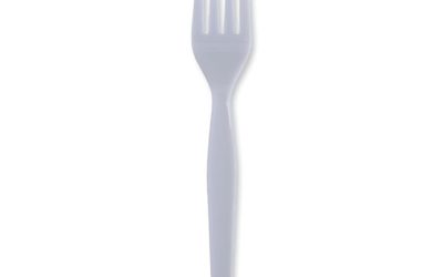 Heavyweight Polystyrene Cutlery, Fork, White, 1000/carton