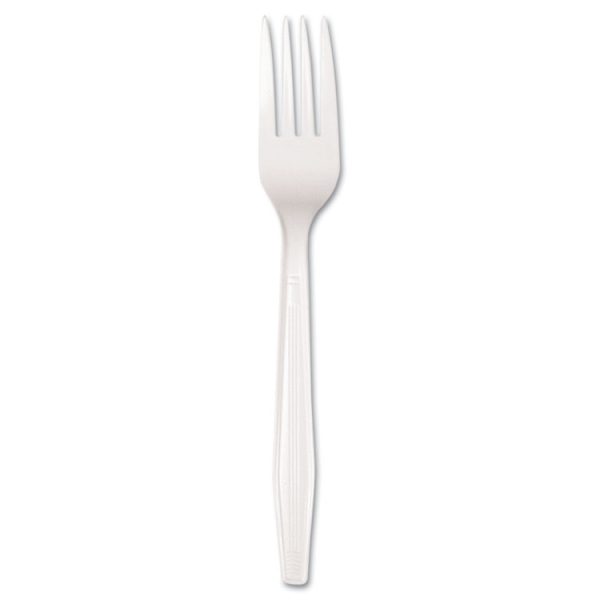 Mediumweight Polystyrene, Fork, White, 10 Boxes Of 100/carton - Image 2