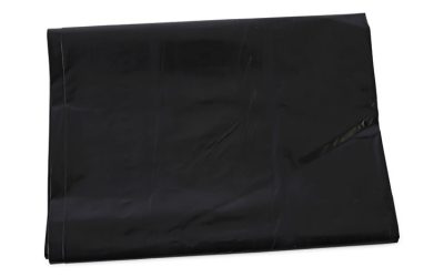 Linear Low Density Industrial Can Liners, 60 Gal, 1.7 Mil, 38 X 58, Black, 100/carton