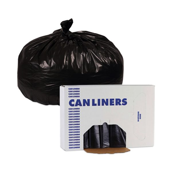 Linear Low Density Industrial Can Liners, 60 Gal, 1.7 Mil, 38 X 58, Black, 100/carton - Image 6