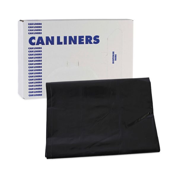 Linear Low Density Industrial Can Liners, 60 Gal, 1.7 Mil, 38 X 58, Black, 100/carton - Image 7