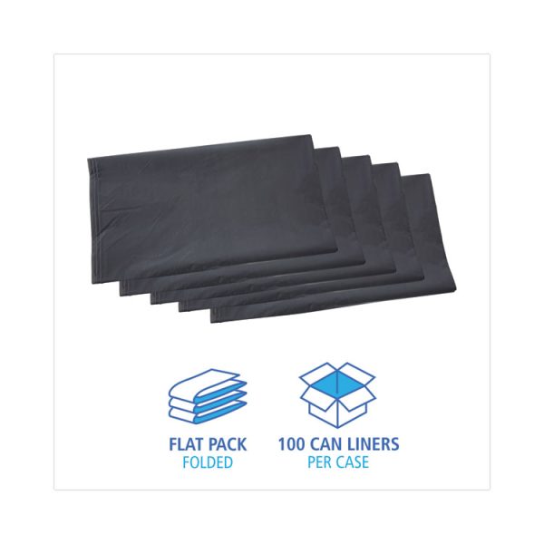 Linear Low Density Industrial Can Liners, 45 Gal, 1.3 Mil, 40 X 46, Gray, 100/carton - Image 3