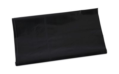 Linear Low Density Industrial Can Liners, 45 Gal, 1.7 Mil, 40 X 46, Black, 100/carton