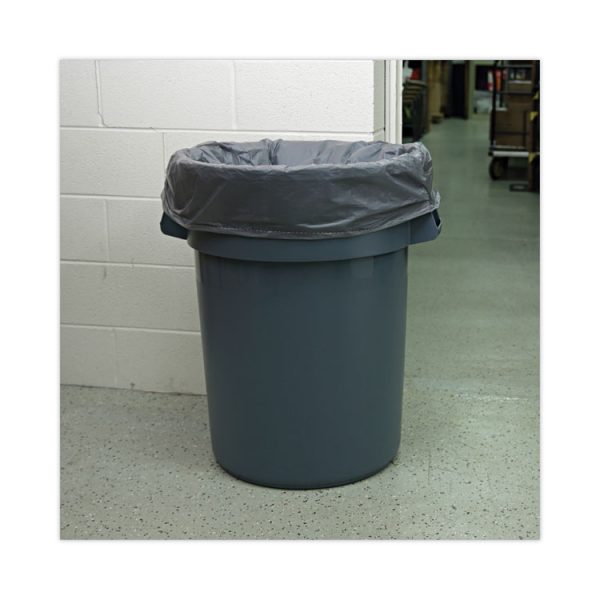 Linear Low Density Industrial Can Liners, 56 Gal, 1.3 Mil, 43 X 47, Gray, 100/carton - Image 5