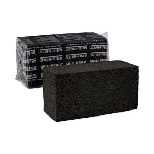 Grill Brick, 8 X 4, Black, 12/carton