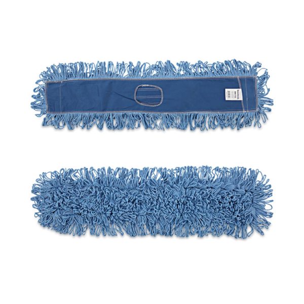 Dry Mopping Kit, 36 X 5 Blue Blended Synthetic Head, 60" Natural Wood/metal Handle - Image 6