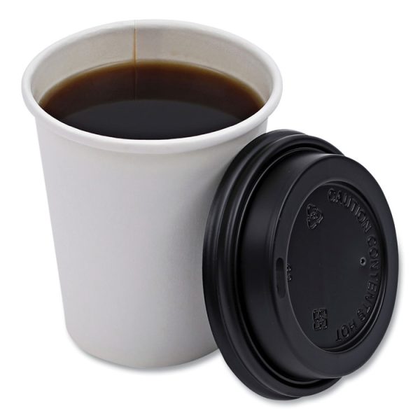Hot Cup Lids, Fits 10 Oz To 20 Oz Hot Cups, Black, 1,000/carton - Image 5