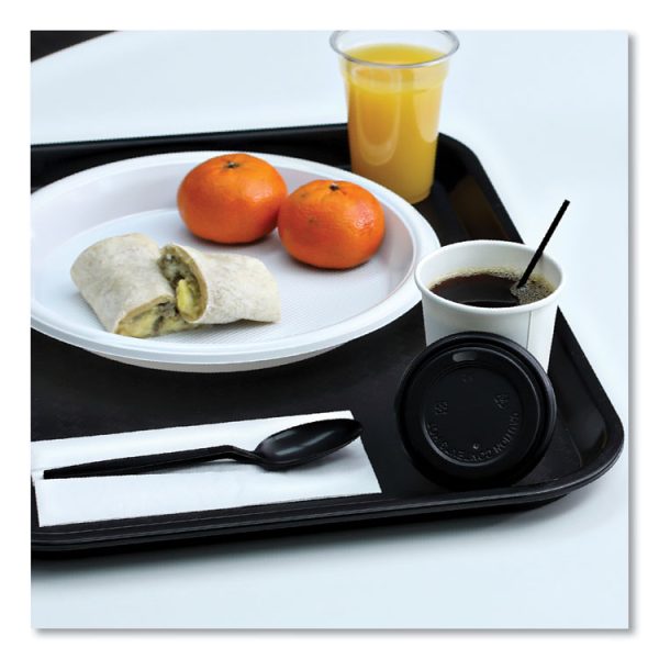 Hot Cup Lids, Fits 8 Oz Hot Cups, Black, 1,000/carton - Image 6