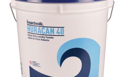 Low Suds Industrial Powder Laundry Detergent, Fresh Lemon Scent, 40 Lb Pail