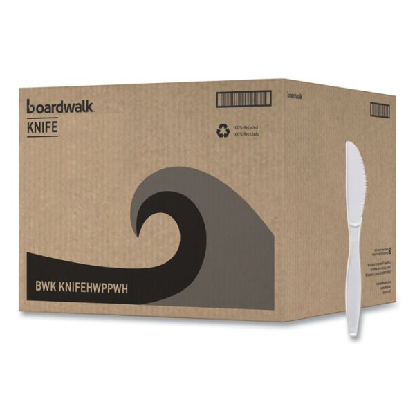 Heavyweight Polypropylene Cutlery, Knife, White, 1000/carton - Image 2