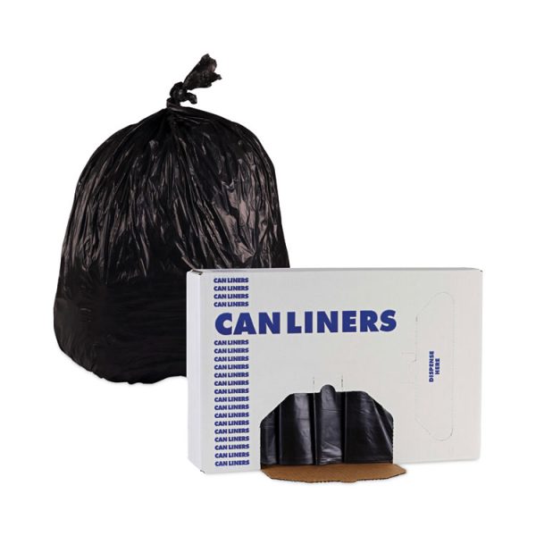 Linear Low Density Industrial Can Liners, 45 Gal, 0.7 Mil, 40 X 46, Black, 100/carton - Image 6