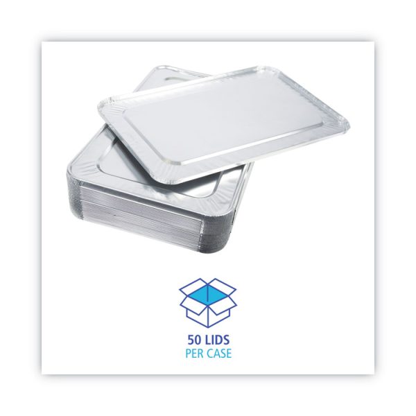 Aluminum Steam Table Pan Lids, Fits Full-Size Pan, Deep,12.88 x 20.81 x 0.63, 50/Carton - Image 6