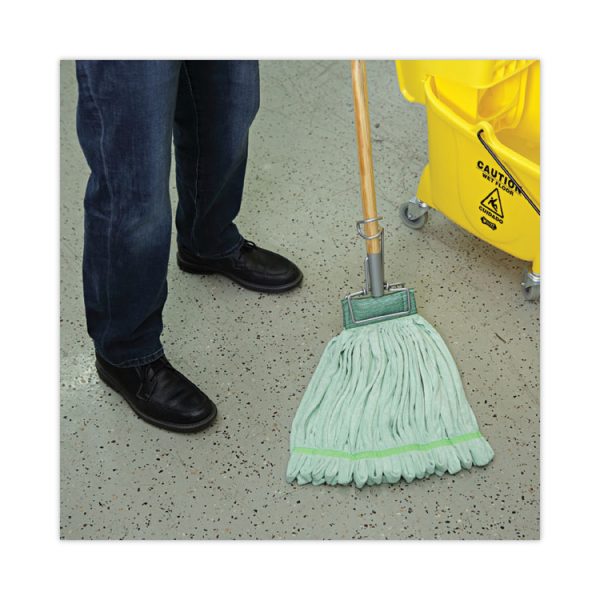 Microfiber Looped-End Wet Mop Head, Large, Green, 12/carton - Image 5