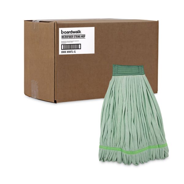 Microfiber Looped-End Wet Mop Head, Large, Green, 12/carton - Image 9