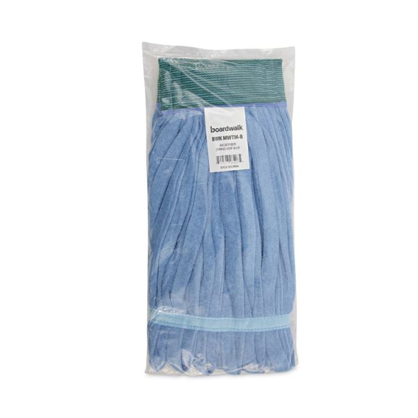Microfiber Looped-End Wet Mop Heads, Medium, Blue, 12/carton, 12/carton - Image 7