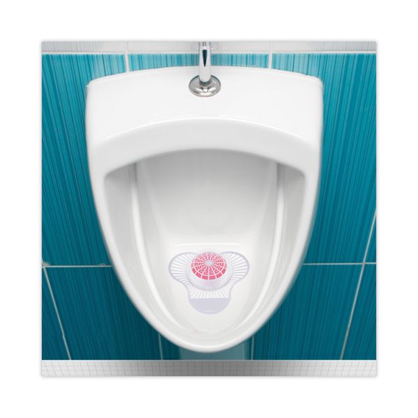 Urinal Screen With Para Deodorizer Block, Cherry Scent, 3 Oz, Red/white, 12/box - Image 5