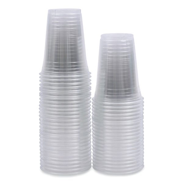 Clear Plastic Cold Cups, 16 oz, PET, 50 Cups/Sleeve, 20 Sleeves/Carton - Image 9