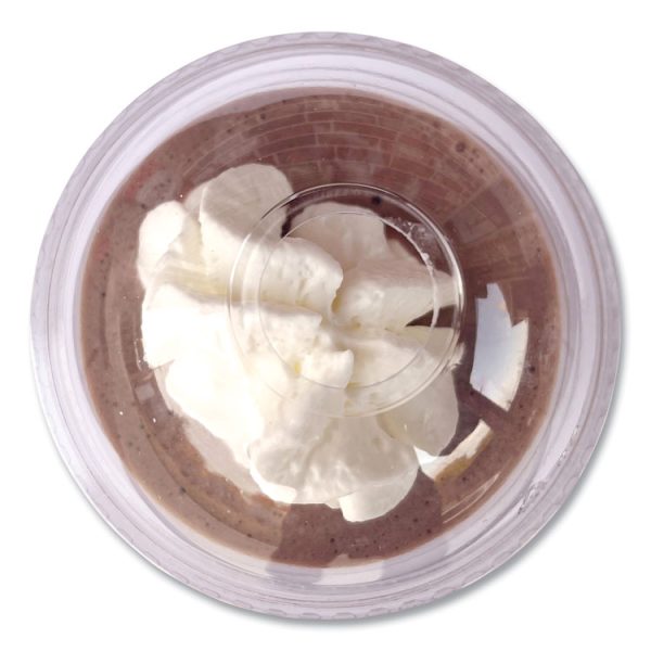 PET Cold Cup Dome Lids, Fits 9 oz to 10 oz PET Cups, Clear, 1,000/Carton - Image 2