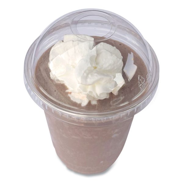 PET Cold Cup Dome Lids, Fits 9 oz to 10 oz PET Cups, Clear, 1,000/Carton - Image 4