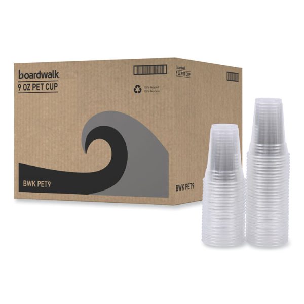 Clear Plastic Cold Cups, 9 oz, PET, 50 Cups/Sleeve, 20 Sleeves/Carton - Image 8