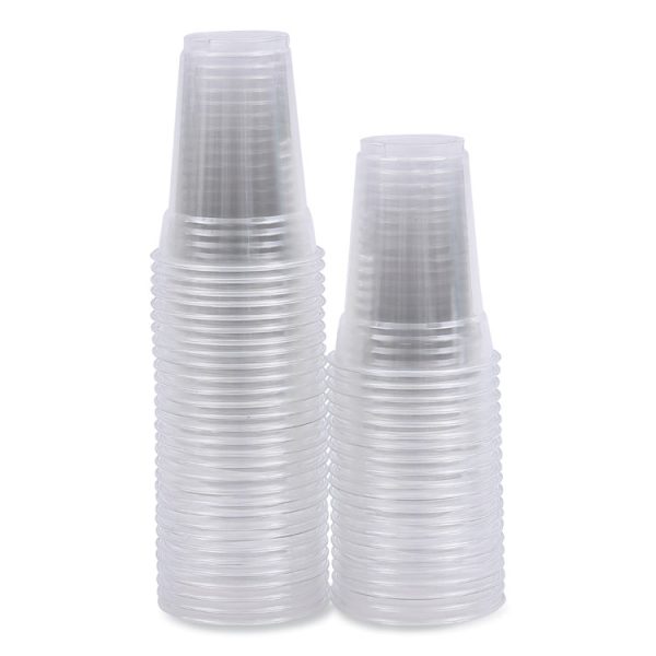 Clear Plastic Cold Cups, 9 oz, PET, 50 Cups/Sleeve, 20 Sleeves/Carton - Image 9