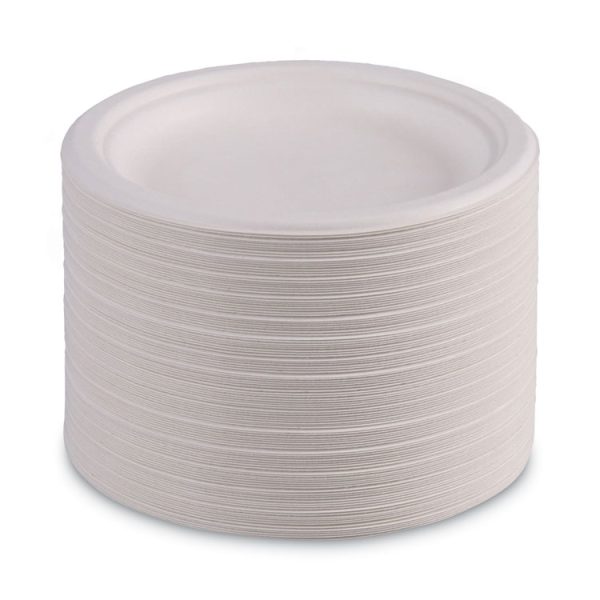 Bagasse Dinnerware, Plate, 6" Dia, White, 1,000/carton - Image 6