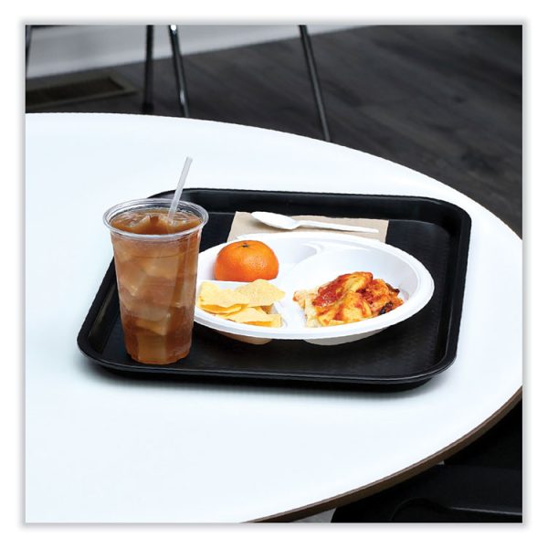 Hi-Impact Plastic Dinnerware, Plate, 3-Compartment, 10" Dia, White, 500/carton - Image 7