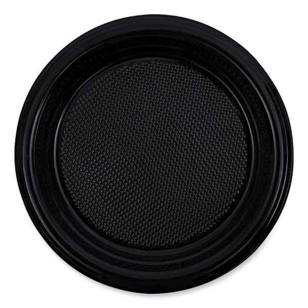 Hi-Impact Plastic Dinnerware, Plate, 6" Dia, Black, 1,000/carton - Image 8