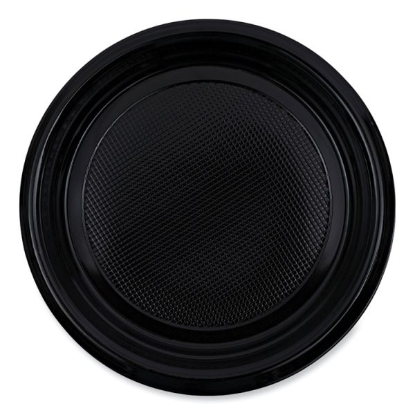 Hi-Impact Plastic Dinnerware, Plate, 9" Dia, Black, 500/carton - Image 8