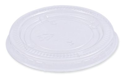 Souffle/Portion Cup Lids, Fits 1.5 oz and 2 oz Portion Cups, Clear, 2,500/Carton