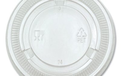 Souffle/Portion Cup Lids, Fits 3.25 oz to 5.5 oz Portion Cups, Clear, 2,500/Pack