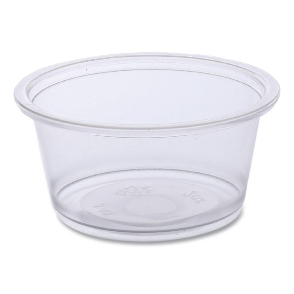 Souffle/portion Cups, 2 Oz, Polypropylene, Clear, 20 Cups/sleeve, 125 Sleeves/carton