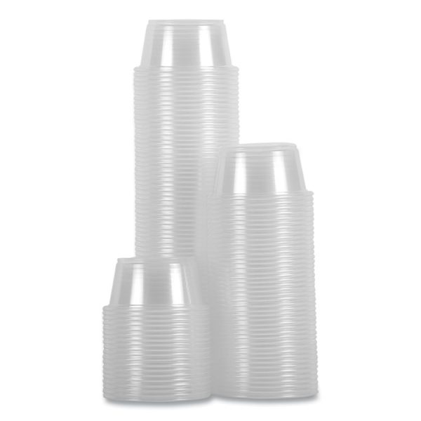 Souffle/portion Cups, 2 Oz, Polypropylene, Clear, 20 Cups/sleeve, 125 Sleeves/carton - Image 3