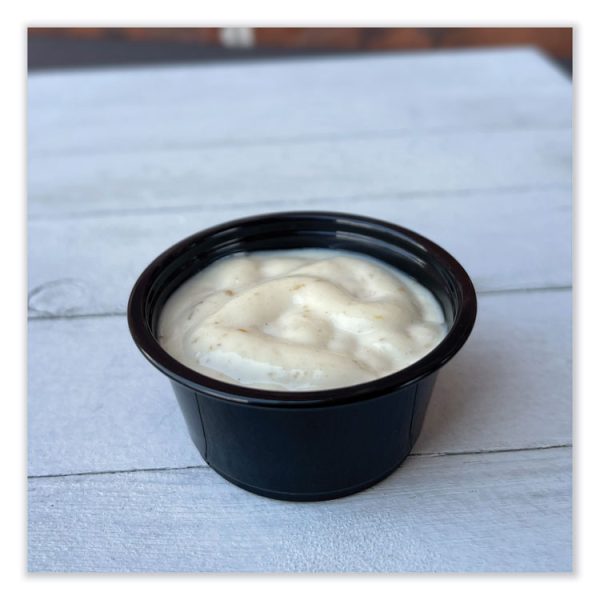 Souffle/Portion Cups, 3.25 oz, Polypropylene, Black, 2,500/Carton - Image 4