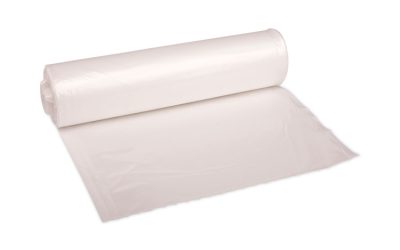 High Density Industrial Can Liners Coreless Rolls, 33 gal, 16 mic, 33 x 40, Natural, 25 Bags/Roll, 10 Rolls/Carton