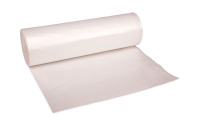 High Density Industrial Can Liners Coreless Rolls, 60 gal, 16 mic, 38 x 60, Natural, 25 Bags/Roll, 8 Rolls/Carton