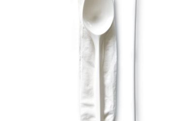 School Cutlery Kit, Napkin/spork/straw, White, 1000/carton