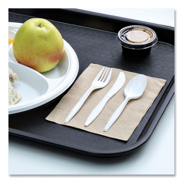 Mediumweight Wrapped Polypropylene Cutlery, Teaspoon, White, 1,000/carton - Image 6
