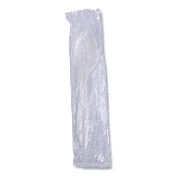 Mediumweight Wrapped Polypropylene Cutlery, Teaspoon, White, 1,000/carton - Image 7
